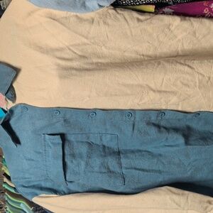 Color block button down shirt
